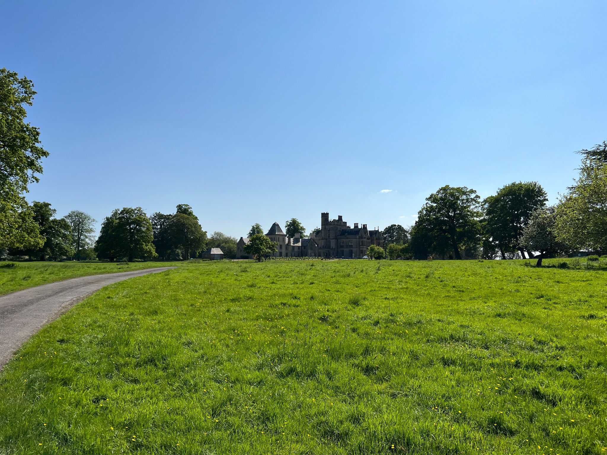 Open field and parkland at Moreby Hall