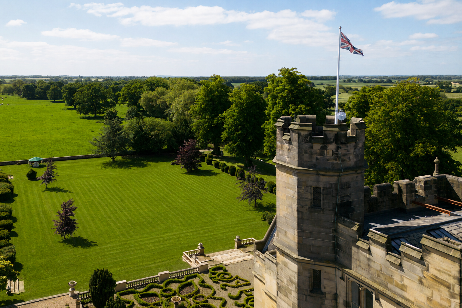 View from Moreby Hall tower